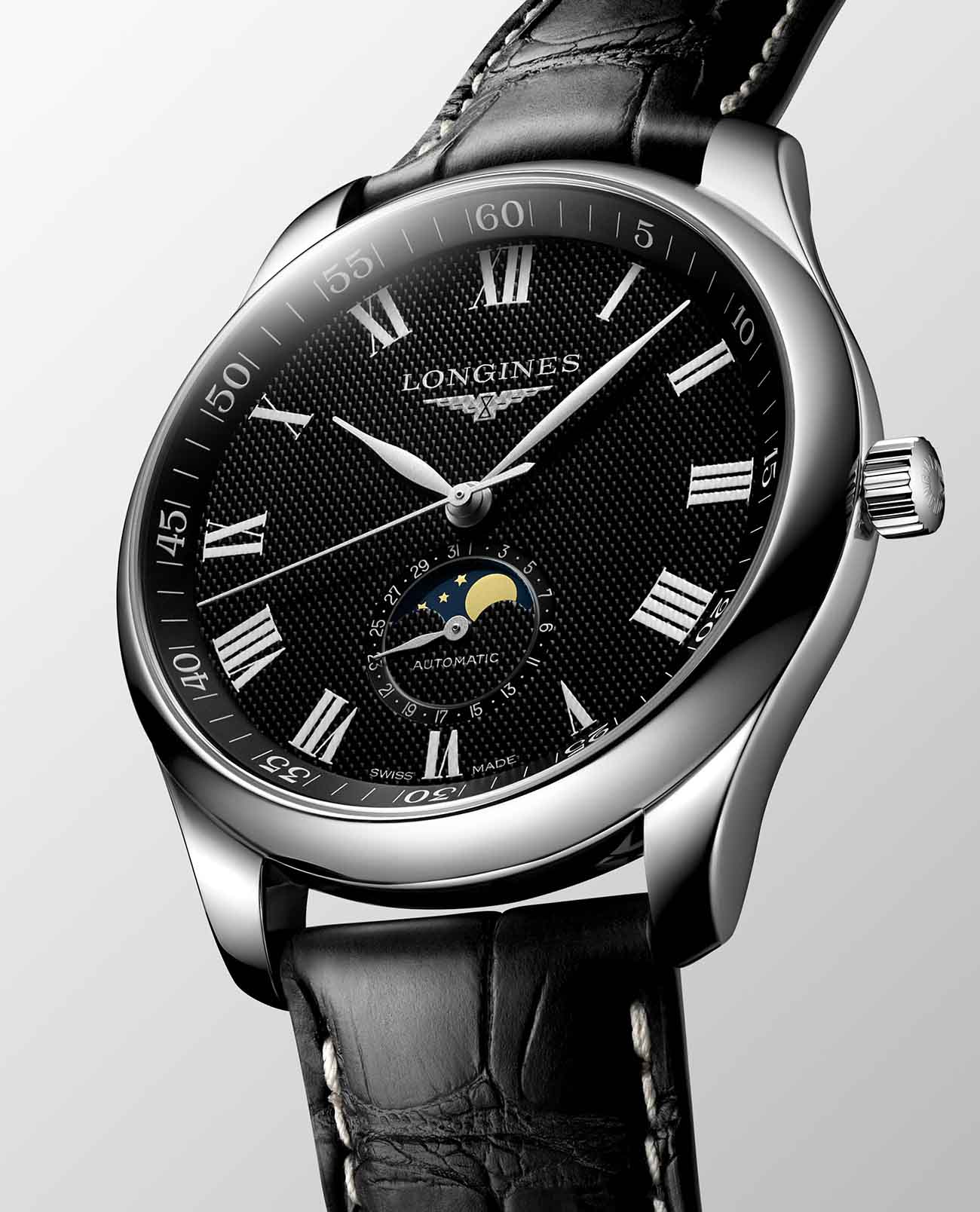 Оригинальные часы Longines Longines Master Collection L2.919.4.51.7 механические калибр механизма l899 общий вид